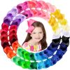 Picture of Oaoleer Hair Bows for Girls, 30 Colors 6 Inch Grosgrain Ribbon Hair Bows Clips Alligator Clips Barrettes Hair Accessories, Back to School, Party, Photography, Christmas, Travel