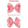 Picture of JOYOYO 40Pcs 4.5" Hair Bows Alligator Clips, Grosgrain Ribbon Girls Bows Clips Barrettes Hair Accessories for Baby Girls Toddlers Kids Teens (4.5inch,20 Colors in Pairs)