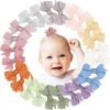 Picture of 24PCS 2inch Hair Clips, Oaoleer Girls' Fully Lined Tiny Bows Alligator Clips for Infants Toddlers (12 Colors, Style D)