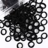 Picture of 200PCS Black Baby Hair Bands - Mini Seamless Toddler Hair Ties - Soft Toddler Hair Ponytail Holders for Kids Girls, 1 Inch in Diameter, Black, by BAOLI