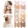 Picture of Niceye 24 PACK Baby Girl Hair Clips Set, Hair Bows Barrettes Handmade Accessories Alligator Clip for Babies Infant Toddlers Kids in Pairs