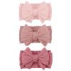 Picture of LemonSpace Handmade Baby Girls Headbands Soft Stretchy Nylon Hair Bands Hair Accessories Bows for Newborn Baby Girls Infant Toddlers Kids (Pink)