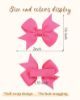 Picture of doboi 80PCS 2'' Baby Girls Fully Lined Grosgrain Boutique Solid Color Ribbon Mini Hair Bows Clips for Teens Infants Kids Toddlers Newborn Children Set of 40 Pairs