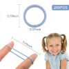 Picture of 200PCS Elastic Hair Ties for Thin Hair, Small No-Crease Ponytail Holders for Kids Baby Toddler, Multicolor Girl Hair Accessories, Mini Hair Elastic with Storage Box & Colorful Gift Box