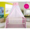 Picture of CdyBox Breathable Crib Netting Bed Curtains Canopy for Kids Mosquito Net Bedroom Decor (Pink, Mosquito net)