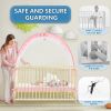 Picture of Crib Tent - Crib Net to Keep Baby in - Stop Baby from Climbing Out of Crib, Pop Up Crib Tent with Durable Breathable Net Double Zipper Strong Rods Installation (Pink, Large)