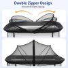 Picture of Bassinet Mosquito Net Cover to Keep Cats & Bugs Out for Baby, Two-Way Zipper, Portable Bassinet Cover with Storage Bag, Breathable Baby Mosquito Net for Travel Crib, Black