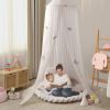 Picture of LOAOL Kids Bed Canopy with Lace Hanging Canopy Net for Baby Crib Nook Castle Game Tent Nursery Play Room Decor (Butterfly)