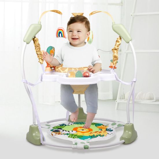 Picture of Furmubei Baby Activity Center, 3-in-1 Baby Jumper, Infant Activity Center with 360 Rotating Seat, Music, Lights, 3 Adjustable Heights, Infant Activity Jumper for 6+ Months JP2403