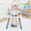 Picture of HONEY JOY Baby Bouncer Activity Center, 6-in-1 Infant Jumper & Standing Play Table w/ 360 Rotary Seat, 5 Toys, 3 Adjustable Heights, Music & Sounds, Activity Center for Babies(Blue)