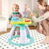Picture of INFANS 3 in 1 Walk Around Baby Activity Center, Baby Walker with Play Table, Wheels, Detachable Seat Cushion, 3 Adjustable Heights, Learning Toys for Boys Girls Aged 6-36 Months (Green)