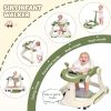 Picture of Baby Walker with Wheels, 5-in-1 Foldable Infant Toddler Walker for Boys Girls 6-18 Month, Music Walker for Baby with Car Steering Wheel &Removable Footrest,Baby Push Walker Green