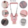 Picture of KIYUMI Baby Walking Harness Adjustable Handheld Kids Walker Helper Assistant Belt for Learning Walk Trainer Tool Walking Wing,Pink