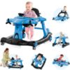 Picture of Xilingol 6-in-1 Baby Walker with Wheels, Adjustable Height & Speed Activity Walker with Padded Seat, Foldable Walker for Babies, Toddler Push Walkers for Boy & Girl 6-18 Months, Music & Light