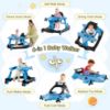 Picture of Xilingol 6-in-1 Baby Walker with Wheels, Adjustable Height & Speed Activity Walker with Padded Seat, Foldable Walker for Babies, Toddler Push Walkers for Boy & Girl 6-18 Months, Music & Light