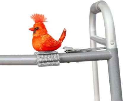 Picture of Joy for All Walker Squawker Cheery Animatronic Bird for Companionship and to Help You Remember Your Walker - Cardinal,Red