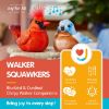 Picture of Joy for All Walker Squawker Cheery Animatronic Bird for Companionship and to Help You Remember Your Walker - Cardinal,Red