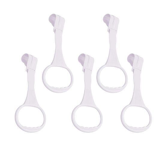 Picture of 5pcs WalkAssistant Crib Pull Rings for Infant Toddlers Practice Tool (White)