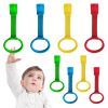 Picture of LBOYO 8Pcs Baby Playpen Pull up Rings, Premium Baby Pull up Rings for Play Pen Standing up, Plastic Safety Walking Exercises Assistant Rings for Infants Babies Toddler, 4 Colors.