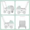 Picture of WOODENFUN Wooden Baby Push Walker for 1 Year Old and up, Toddler Shopping Cart Push Toys for Boys Girls