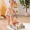 Picture of Giant bean Wooden Baby Push Walker for Boys Girls Ages 1-3, Galloping Ponies Push and Pull Activity Walker Adjustable Speed, Baby Push Walker Christmas Gift for Toddler Kids Motor Skills & Creativity