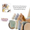 Picture of Giant bean Wooden Baby Push Walker for Boys Girls Ages 1-3, Galloping Ponies Push and Pull Activity Walker Adjustable Speed, Baby Push Walker Christmas Gift for Toddler Kids Motor Skills & Creativity