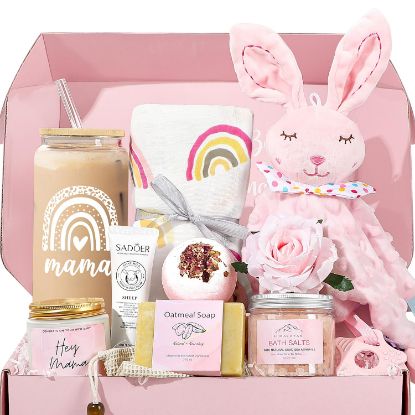 Picture of iAOVUEBY New Mom Gifts & Baby Girl Gifts, Baby Shower Gifts for Mom to Be, Pregnancy Gifts for Expecting Mom, First Time Mothers Day Gift for New Mom, Pregnancy Gifts for Women and Baby