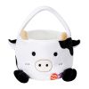 Picture of Easter Baskets for Kids, Cute Cow Easter Egg Buckets Huting Festivals Gift for Girls Boys