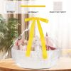 Picture of OIAHOMY Large Gift Basket Empty 17" x 12.6" x 7", Storage Basket with Gift Bag, Ribbon and Glitter Tulle for DIY Anytime, Toy Storage for Kids, Dogs with Handles in A Stylish Design - White