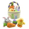 Picture of Genius Baby Toys Baby's My First Easter Basket: Deluxe 5-Piece Set with Easter Bunny, Baby Chick, Carrot & Easter Egg - Perfect Easter Baby Toy for Sensory Play & Keepsake Gift