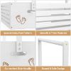 Picture of BAMBOOHOMIE Baby Shower Crate Closet, Baby Baskets with Hangers Handle, Baby Crate Box for Baby Shower, Welcome Gift Basket for Newborn Baby, Pregnancy Gift for New Parents (White, Large Size)