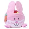 Picture of HitToys Easter Bunny Baskets for Kids, Egg Hunt Bags Plush Rabbit Bucket Easter Gifts for boys and girls