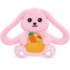 Picture of Easter Basket Stuffers Baby Teething Toys, Bunny Silicone Teething Toy for Babies 0 3 6 9 12 18 Months, Easter Basket Stuffer Essential, Baby Rabbit Carrots Teether for Baby & Toddler First Gifts