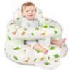 Picture of Inflatable Baby Seat for 3-36 Months, Baby Seats for Infants for Sitting Up with Back Support Built in Air Pump, Surround Sit Me Up Floor Seat for Baby Chair for Learning Sit, Feeding (Dinosaur)