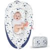 Picture of Baby Lounger for 0-24 Months, Portable Infant Support Pad for Tummy Time and Diaper Changes, Breathable Cotton Pad for Supervised Awake Use