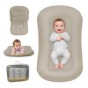 Picture of Baby Lounger for Newborn, Bionic Design Baby Lounger, Soft Organic Cotton Breathable Lounger for Infants 0-18 Months (Cream Grey)