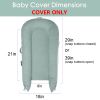 Picture of MEXXI Baby Nest Replacement Cover | Premium Quality Cotton | Hypoallergenic Lounger Cover Cotton Newborn Lounger Cover(Cover Only) (Corduroy Sage Green)