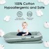 Picture of MEXXI Baby Nest Replacement Cover | Premium Quality Cotton | Hypoallergenic Lounger Cover Cotton Newborn Lounger Cover(Cover Only) (Corduroy Sage Green)