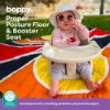 Picture of Boppy Proper Posture Floor & Booster Seat - Ergonomic Infant Seat and Toddler Seat with Removable Washable Tray and Back Support for 4-36 Months - Oatmeal
