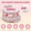 Picture of Inflatable Baby Seat for Babies 3-36 Months,Baby Floor Chair with Built in Air Pump,Infant Back Support Seat for Sitting & Learning to Sit (Pink Bunny)