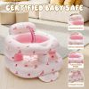 Picture of Inflatable Baby Seat for Babies 3-36 Months,Baby Floor Chair with Built in Air Pump,Infant Back Support Seat for Sitting & Learning to Sit (Pink Bunny)