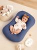 Picture of Termichy Baby Lounger Covers Muslin: Soft and Breathable Slipcover for Snuggle Me Lounger - Machine Washable & Zipper-Free for Safe Daily Use - Navy & Blue for Boys