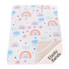 Picture of Quilted Pack n Play Sheet Fitted, Breathable Thick Pad for Pack and Play Mattress, Pack and Play Mattress Sheet fits Graco, Portable Mini Cribs, Play Yards, Padded Playpen Protector Cover