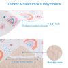 Picture of Quilted Pack n Play Sheet Fitted, Breathable Thick Pad for Pack and Play Mattress, Pack and Play Mattress Sheet fits Graco, Portable Mini Cribs, Play Yards, Padded Playpen Protector Cover
