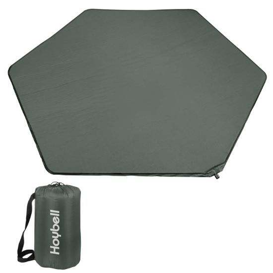 Picture of Hoybell Playpen Mat, Compatible with Regalo My Play Play Yard, Self Inflatable Comfortable with Carry Case - Dark Grey