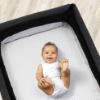 Picture of Chicco Lullaby Playard Sheets - Grey Diamond 2-Pack, Grey/White
