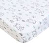 Picture of Pack and Play Sheets Fitted Mini Crib, Breathable Microfiber Stretchy Playard Sheets Fit for Graco Pack and Play, Lovely Bunny Mini Crib Fitted Sheets for Boys and Girls