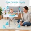 Picture of INFANS Baby Activity Center Jumper with Music, Light, Interactive Toys, 360Rotating Seat, 3 Heights for 6+ Months (Blue)