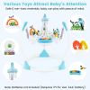 Picture of INFANS Baby Activity Center Jumper with Music, Light, Interactive Toys, 360Rotating Seat, 3 Heights for 6+ Months (Blue)