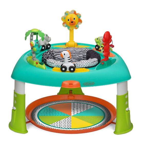 Picture of Infantino 2-in-1 Sit, Spin & Stand Entertainer - 360 Seat and Activity Table with Simple Store-Away Design, Multi-Colored, 1-Count